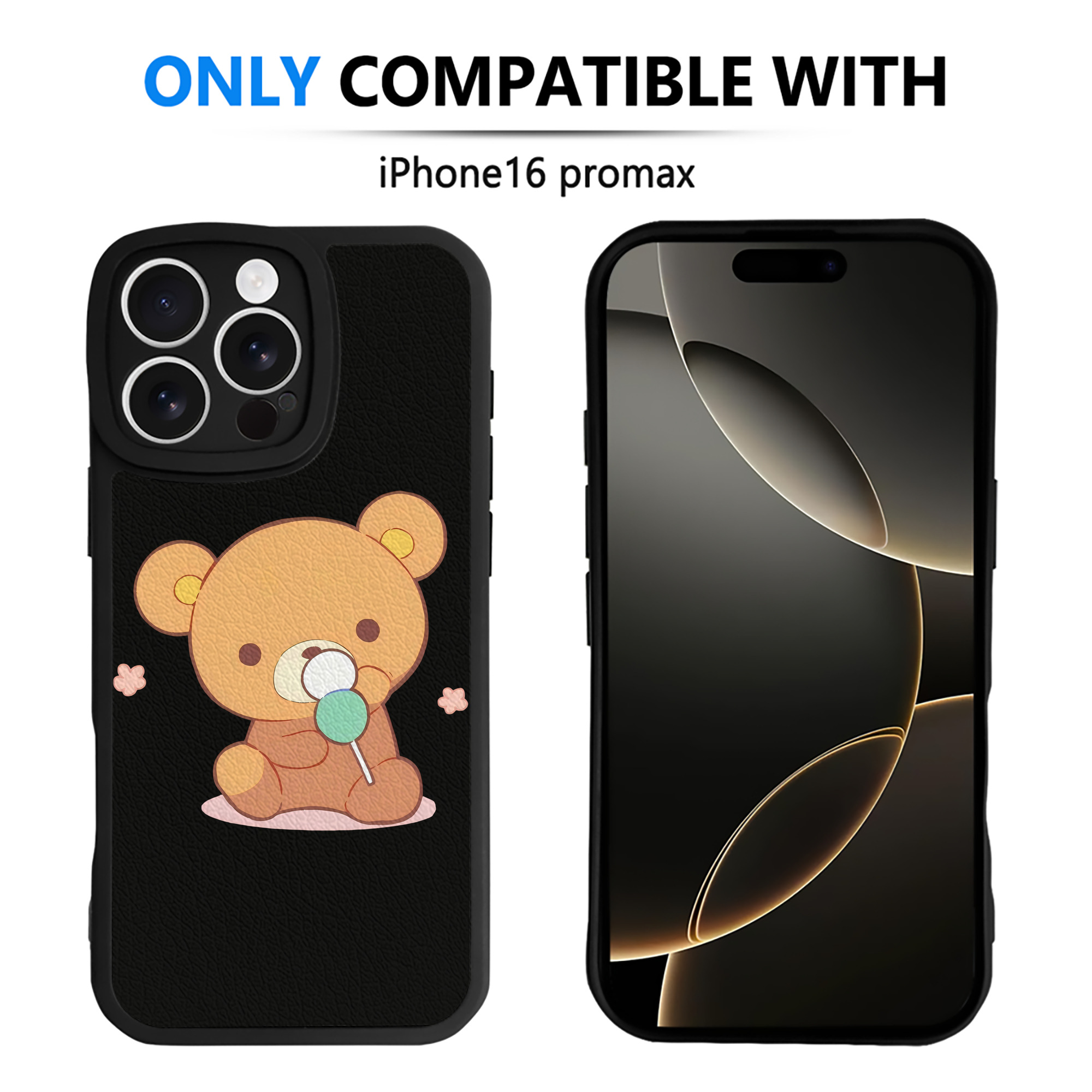 （画像用） リラックマ リラックマ キイロイトリ Rilakkuma Korilakkuma Kiiroitori 【iPhone 16シリーズ対応】シリコンスマホケース（レザー調） 材質：シリコン